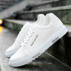 Men's Lace-Up Sneakers, Student Running Men's Shoes, Low-Top Breathable White Shoes