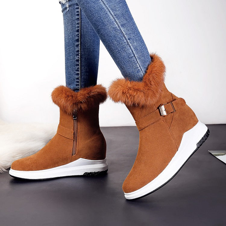 Snow Boots with Thick Soles and Warm Plush for Women