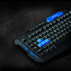 Wireless Gaming Keyboard Mouse Combo Hk8100 with 2.4G Connectivity, Ergonomic Design, Waterproof Optical Technology for PC, Laptop, and Desktop Gaming.