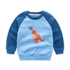 Fashion Boy Cartoon Long-sleeved Cotton Top