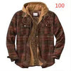 Loose Hooded Polyester Jacket with Thickened Cotton Padding for Men