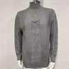 Turtleneck Zipper Knitted Sweater with Long Sleeves