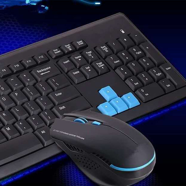 Wireless Keyboard and Mouse Set with USB Connectivity