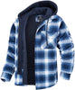 Loose Plaid Men's Long Sleeves with Thick Padding