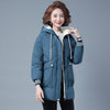 Winter Cotton Puffer Jacket for Women - Mid-length, Loose Fit, and Thickened