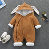 Infant Snowsuit Jumpsuit: Warm and Cozy Coat for Fall-Winter Seasons. Perfect for babies aged 2 to 18 months