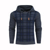 Men Knitting Hooded Sweater 3D Elastic Color Insert Hoodies