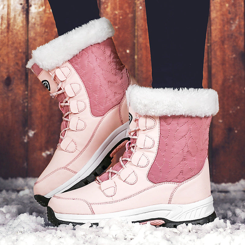 Cozy and Velvet-Lined Snow Boots for Women: Stay Warm and Stylish!