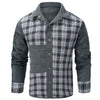 Lapel Plaid Flannel Casual Retro Western Style Jacket