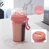 Double Beverage Holder: Trendy Red Water Cup for Water and Other Drinks