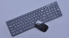 Wireless Keyboard and Mouse Set for USB-Compatible Computers and Notebooks - Slim Design