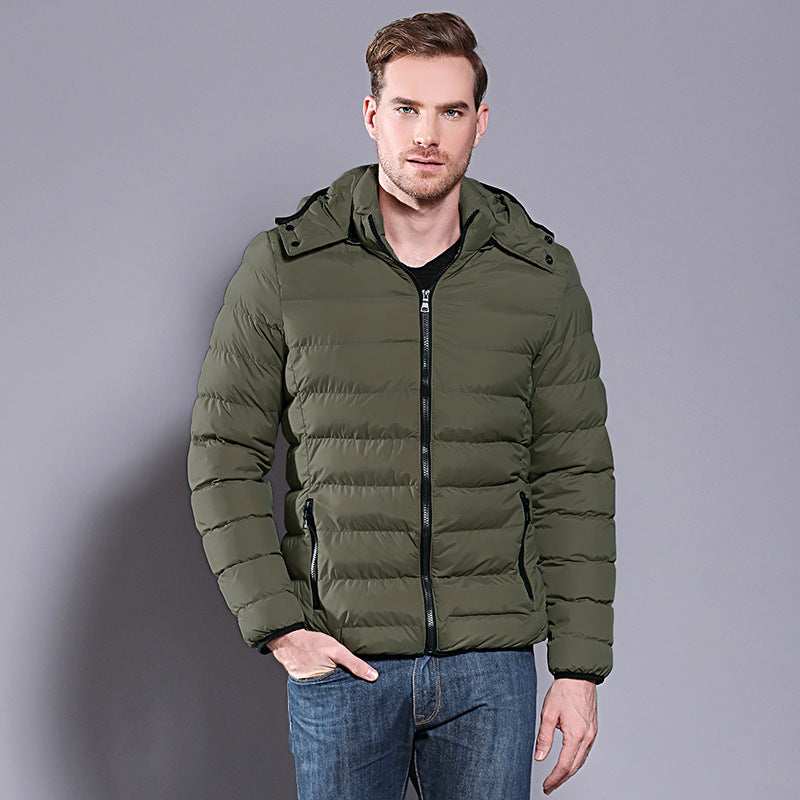 Men's Winter Hooded Down Cotton Padded Jacket