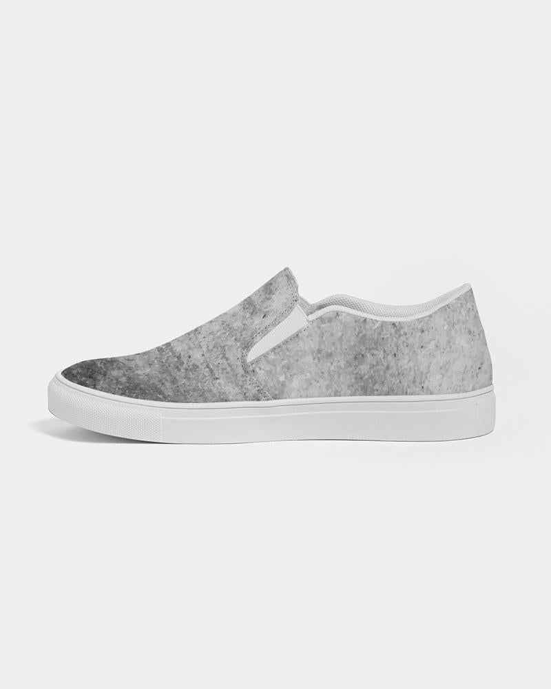 Men's Grey Canvas Slip-on Low Top Fashion Shoes