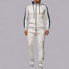 Men's color matching splicing casual suit