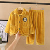 Flannel Pajamas Children's Coral Velvet Pajamas Suit