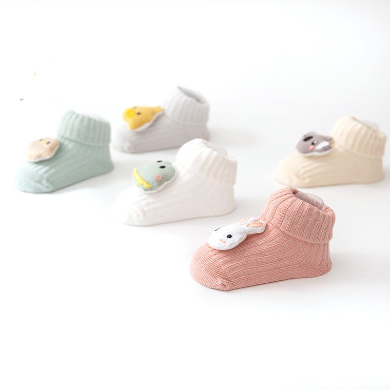 Cartoon Animal Three-Dimensional Doll Baby Floor Socks