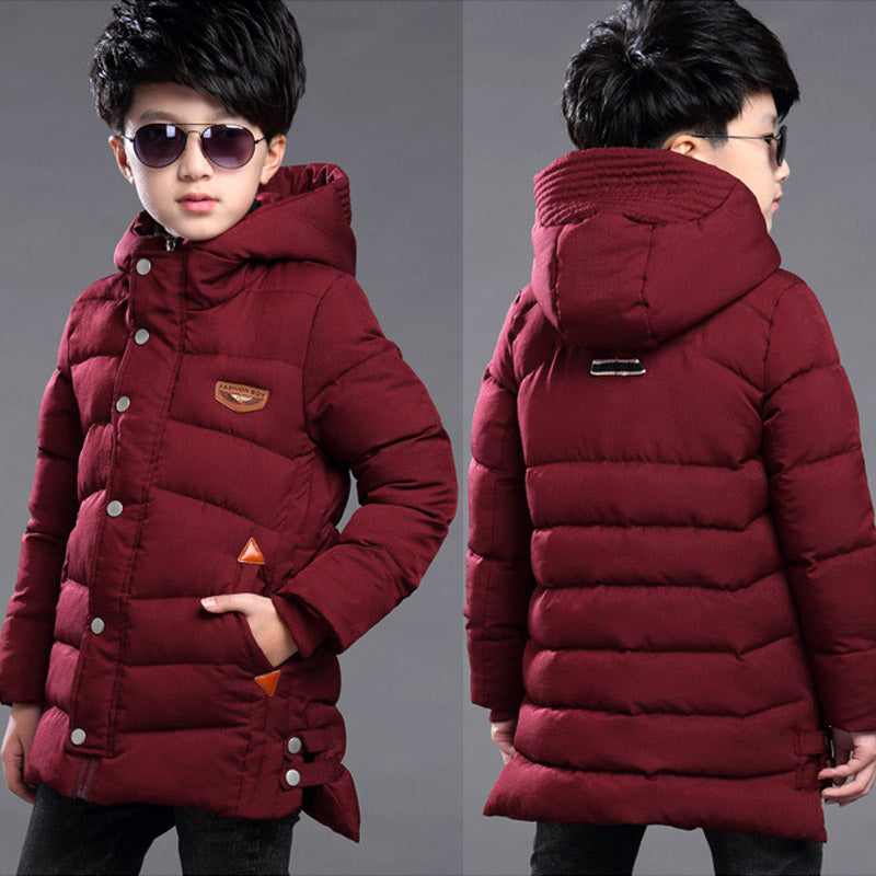 Boy's hooded padded jacket