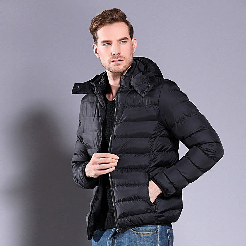 Men's Winter Hooded Down Cotton Padded Jacket