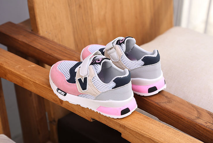 Summer new sports shoes mesh shoes children's V-shoes girls running shoes