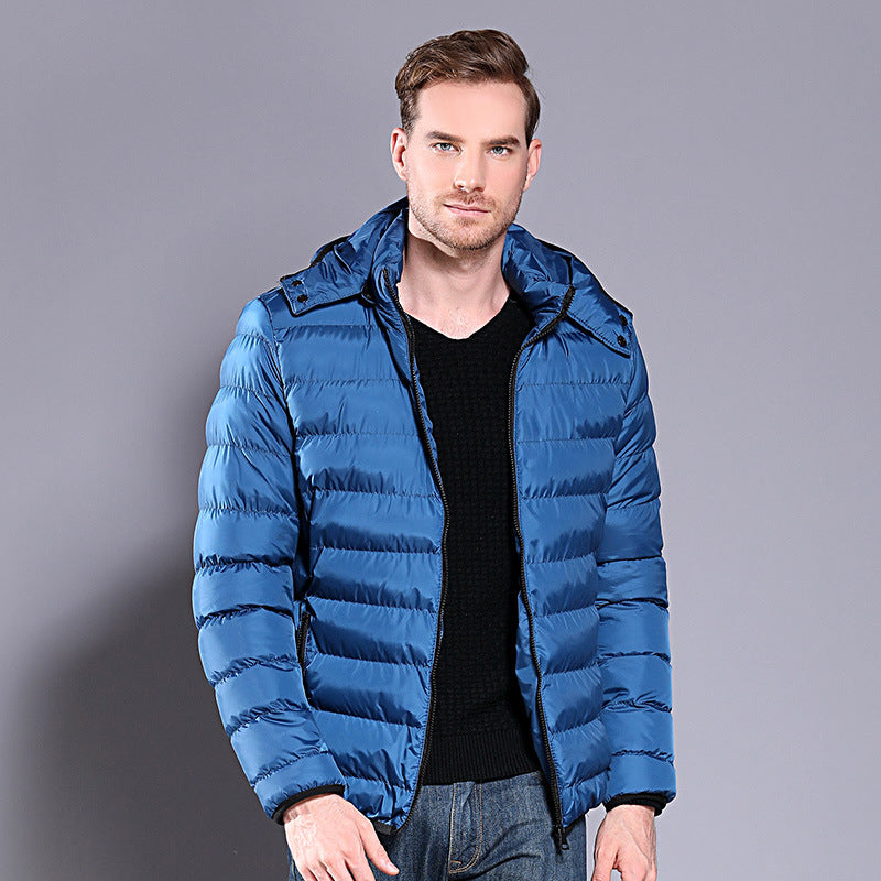 Men's Winter Hooded Down Cotton Padded Jacket