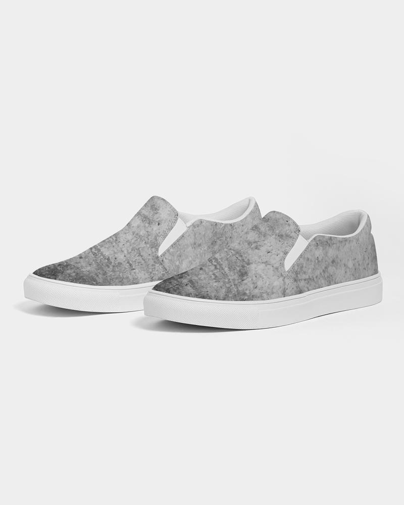 Men's Grey Canvas Slip-on Low Top Fashion Shoes