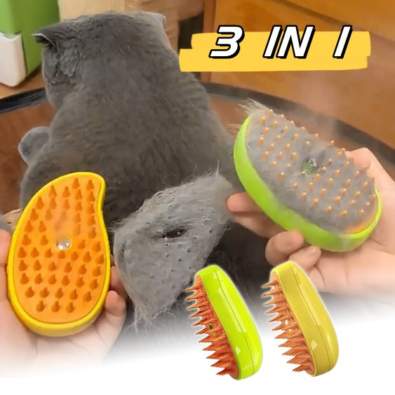 Electric Pet Massage Spray Comb with Steam Brush