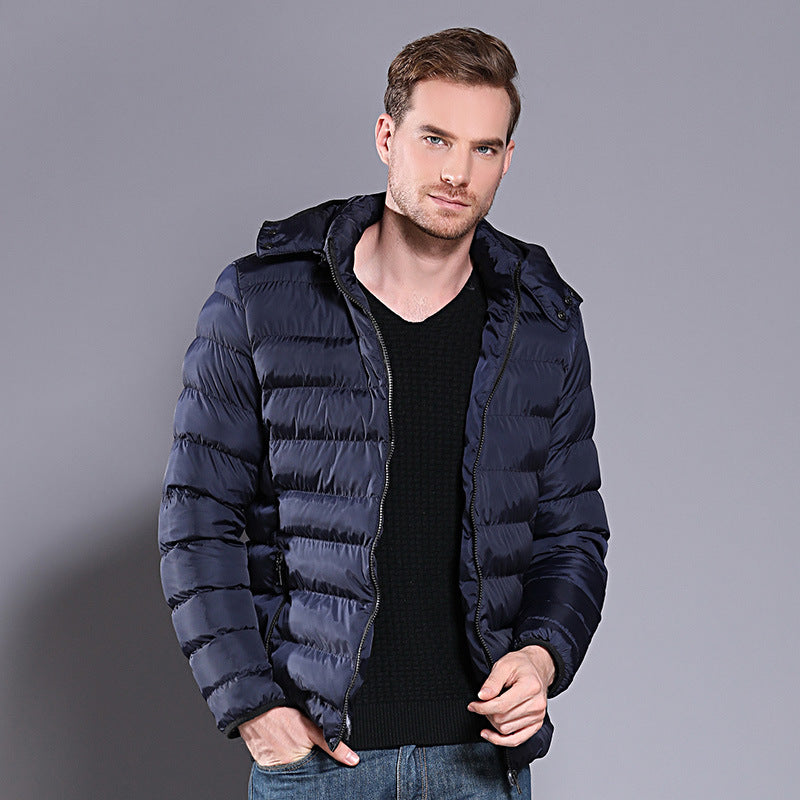 Men's Winter Hooded Down Cotton Padded Jacket