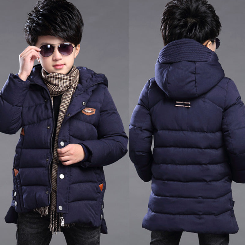 Boy's hooded padded jacket