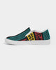 Multicolored Low-Top Canvas Slip-on Sports Shoes for Men