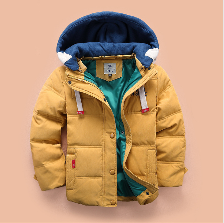 Winter Apparel for Boys: Cozy Thickened Down Jacket for Children