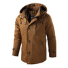 Men's Hooded Jacket with Mid-Length Design