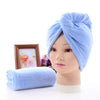 High-density Coral Fleece Dry Hair Cap Plain Absorbent Shower Cap Quick-drying Headband Turban