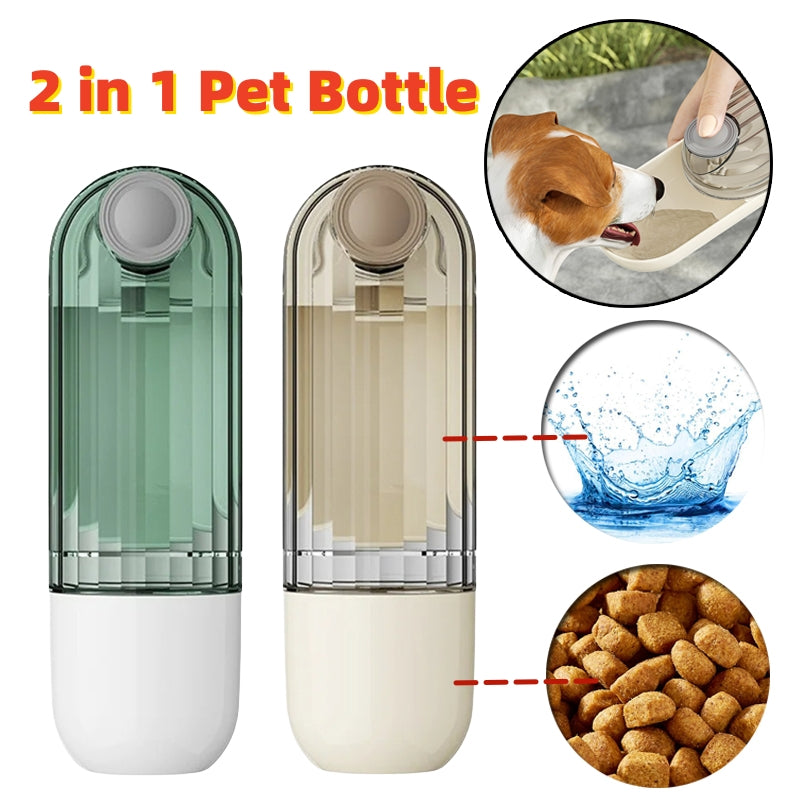 Portable Dual-Function Pet Cup for Dog Walking: Hydration and Feeding On-the-Go