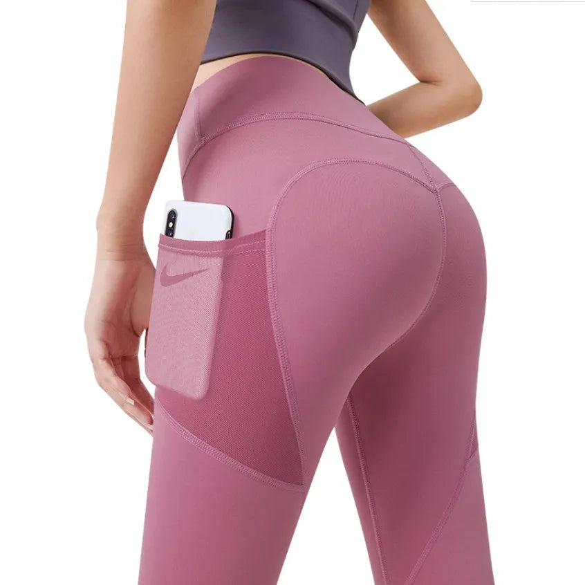 Summer Yoga Pants for Women: High Waist, Elastic, Slim Fit, Peach Hip, 5-Point Tightness, and Hip Lifting for Fitness