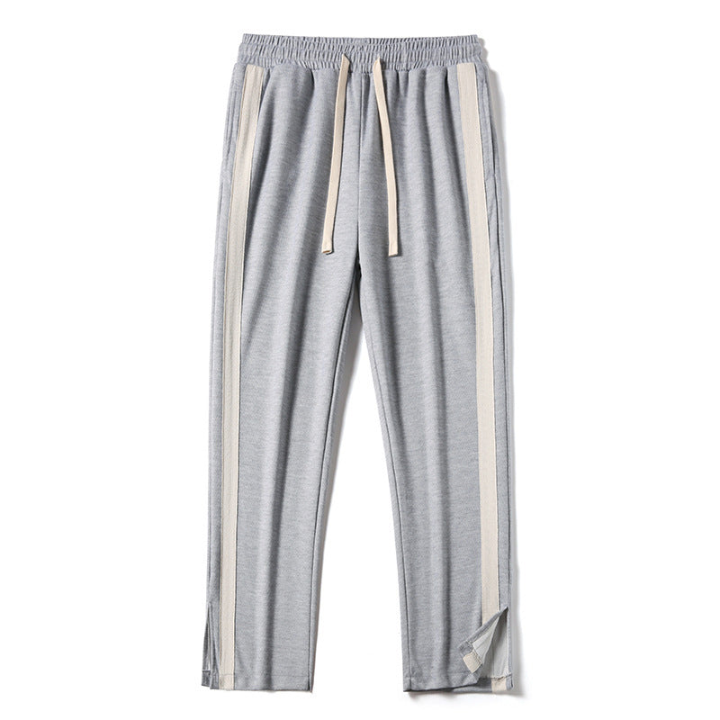 Straight Loose Striped Pendant Wide Leg Mop Pants