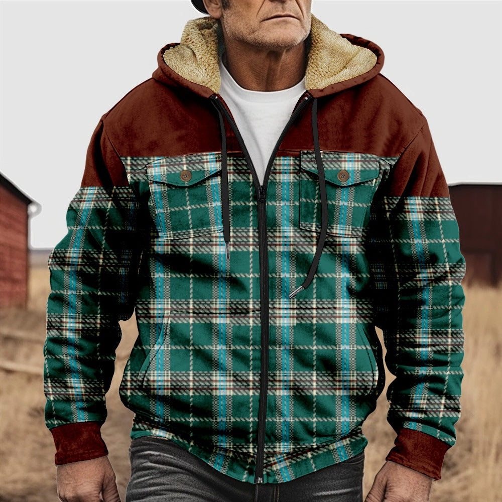 Fleece Zipper Coat for Men: Shirt Jacket Style