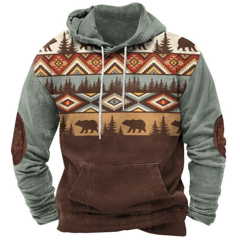 Men's Hoodie with Digital Print Design