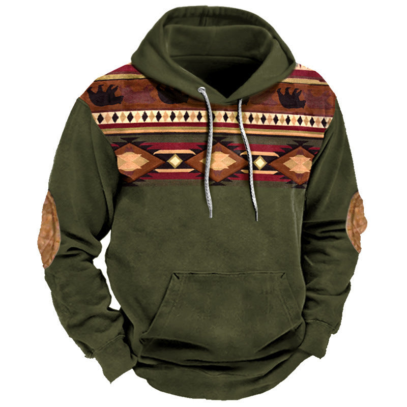 Men's Hoodie with Digital Print Design