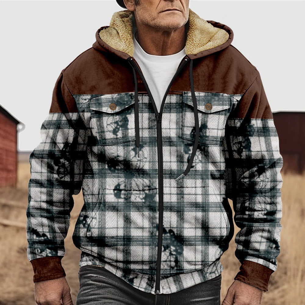 Fleece Zipper Coat for Men: Shirt Jacket Style