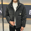 Versatile Men's Down Jacket with a Stylish Stand Collar for Casual Wear