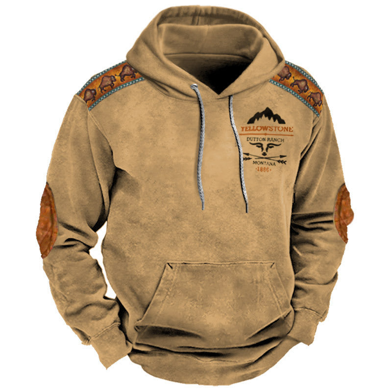 Men's Hoodie with Digital Print Design