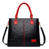 Leather Print Shoulder Bag with Spacious Design for Women