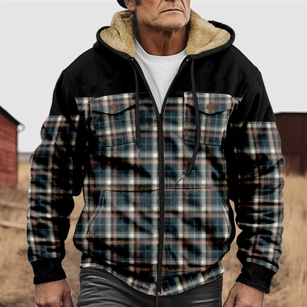 Fleece Zipper Coat for Men: Shirt Jacket Style