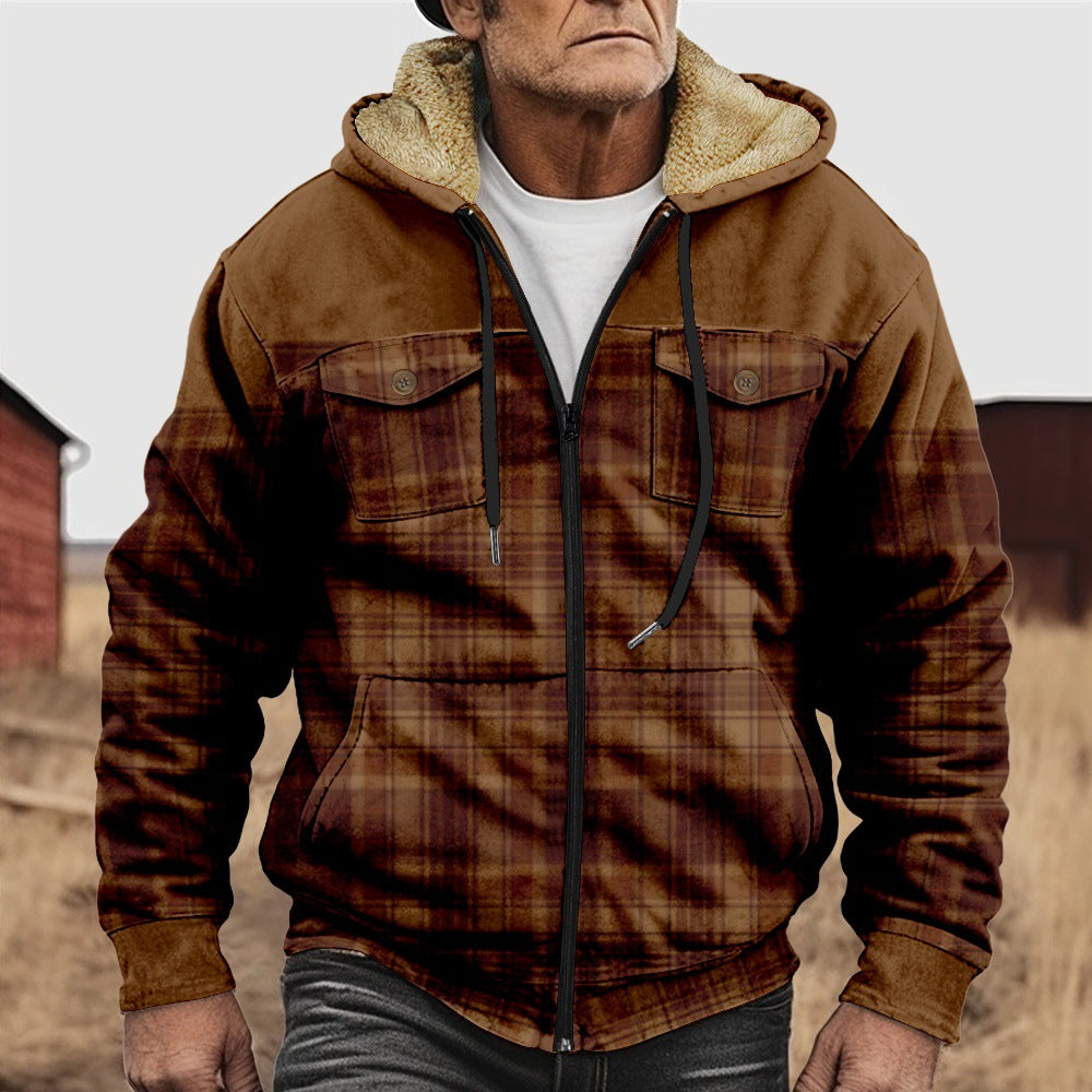 Fleece Zipper Coat for Men: Shirt Jacket Style