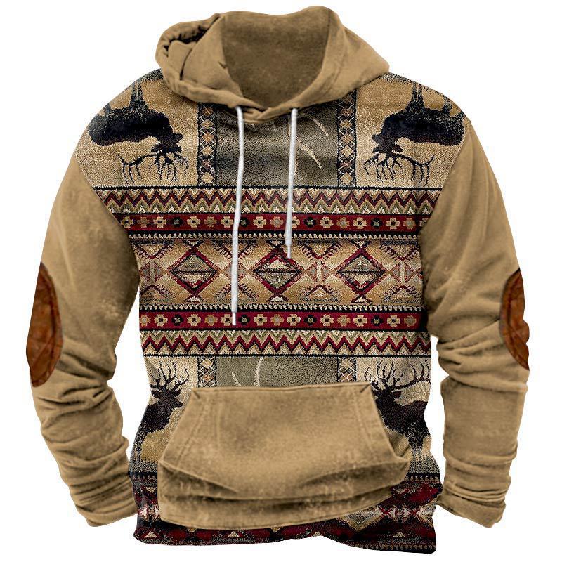 Men's Hoodie with Digital Print Design