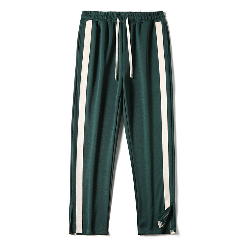 Straight Loose Striped Pendant Wide Leg Mop Pants