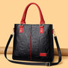 Leather Print Shoulder Bag with Spacious Design for Women