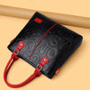 Leather Print Shoulder Bag with Spacious Design for Women