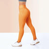 High-Waisted Black Plus Size Sports Leggings for Women with Push-Up Effect