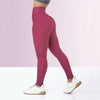 High-Waisted Black Plus Size Sports Leggings for Women with Push-Up Effect